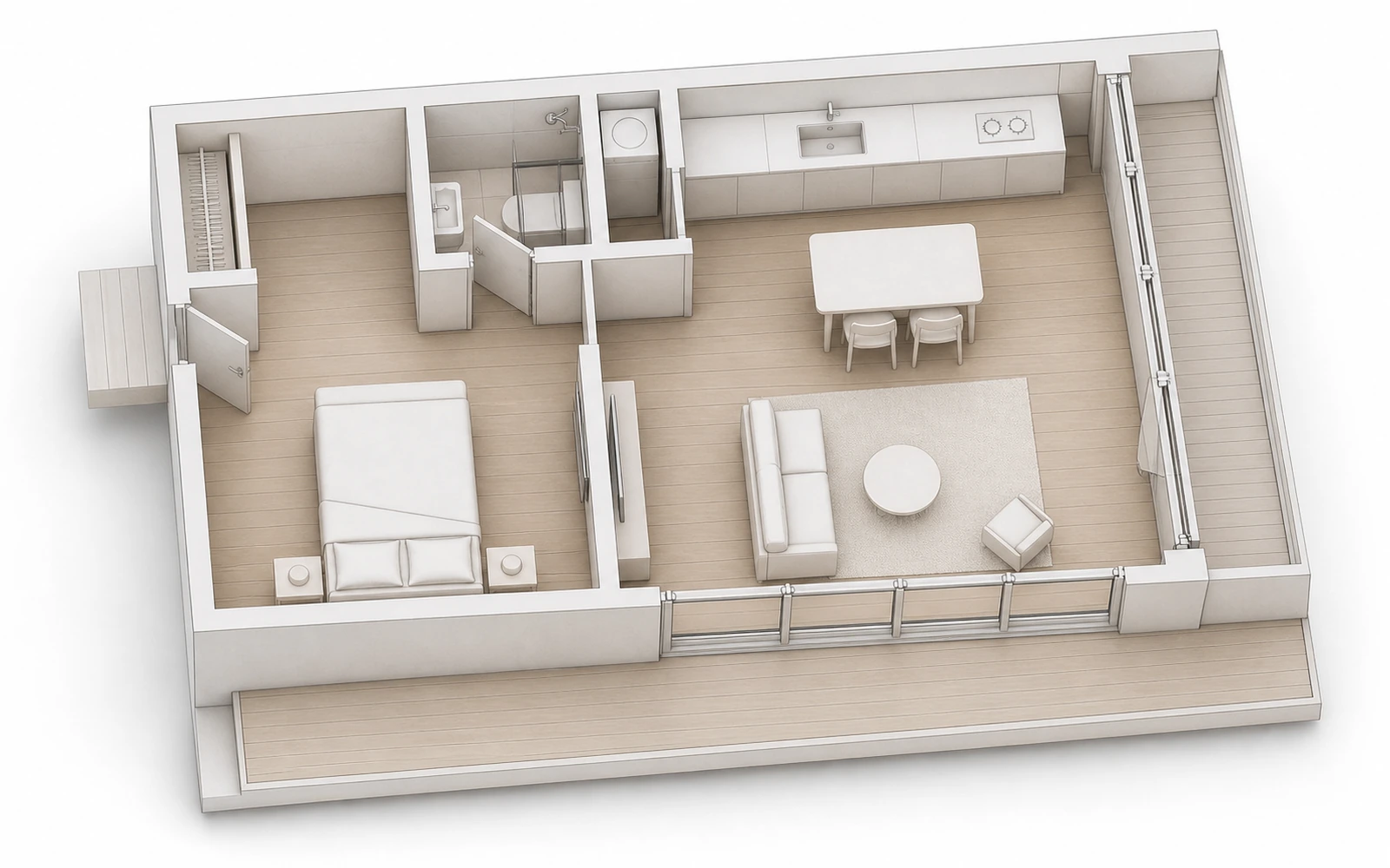 Maqueta tridimensional conceptual de Basic