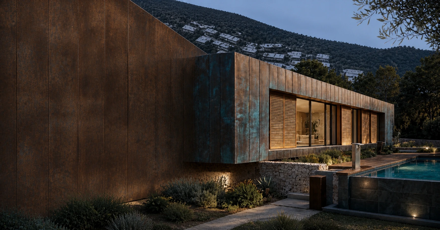 Vivienda Nanca Line integrada en el paisaje